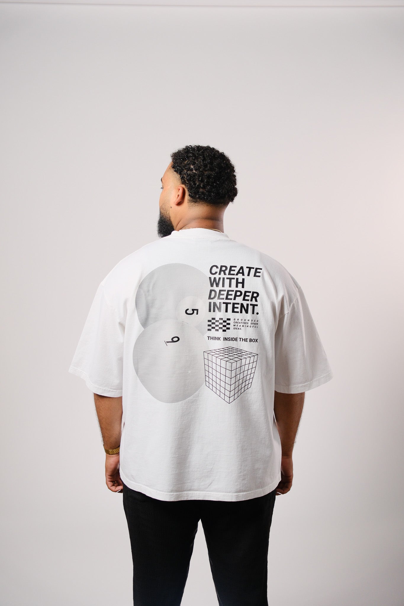 59 INTENT Tee White