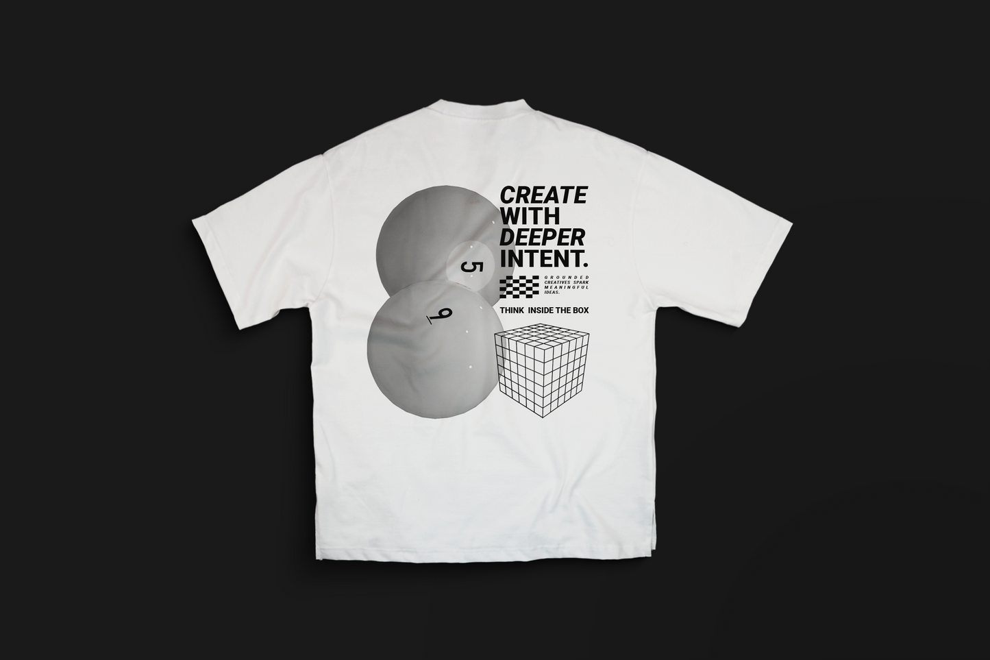 59 INTENT Tee White